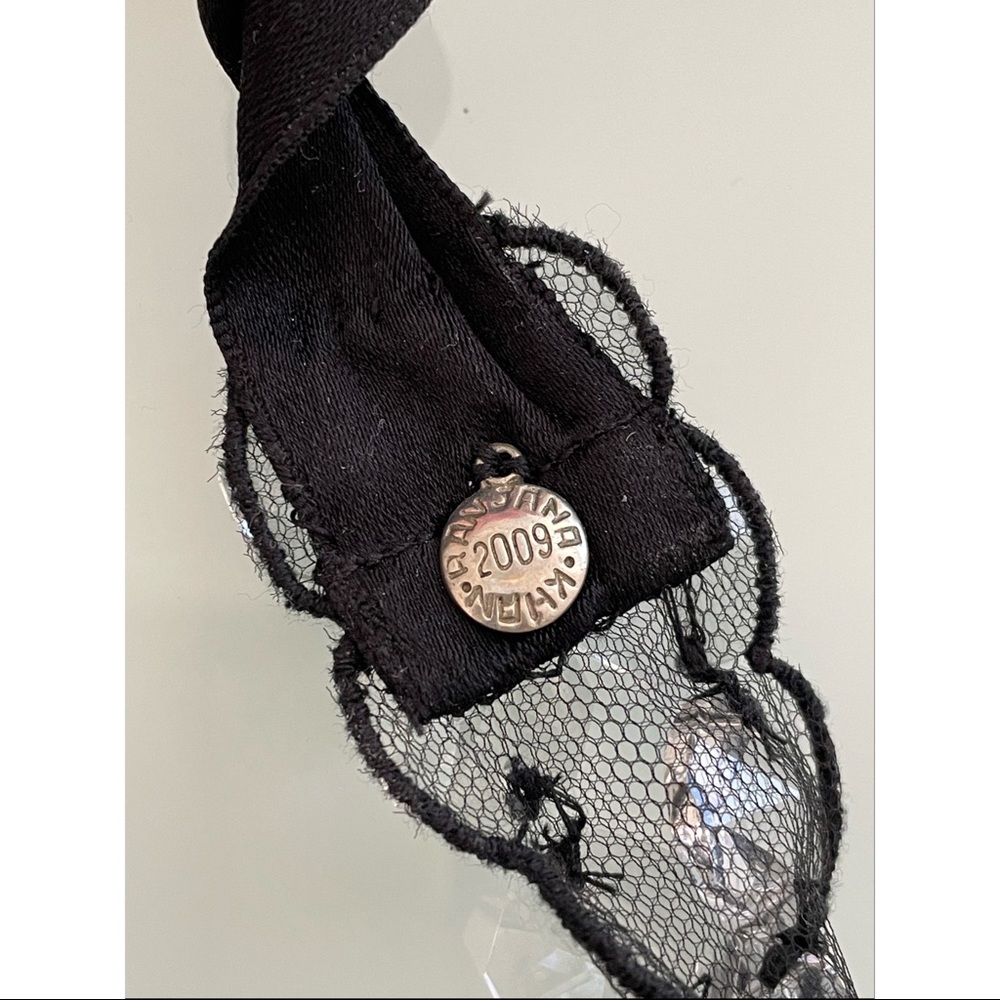 Ranjana Khan Swarovski Crystal and Simulated Pearl Bib Necklace - Picture 4 of 5